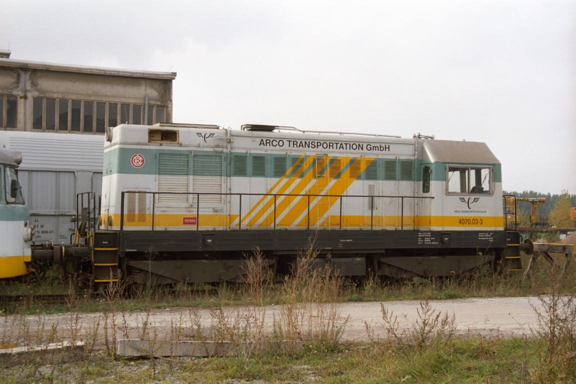 Die ARCO 4070.03-3 (ex KEG 010) am 04.10.2007 in Karsdorf. (Foto: Ralph Mildner)
