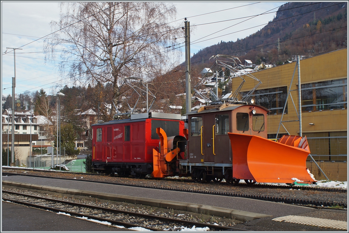 Die CEV HGe 2/2 N° 1 und der Xrot 91 sind auch in der Saison 2021/22 noch im Einsatz anzutreffen.

Blonay, den 1. Dez. 2021