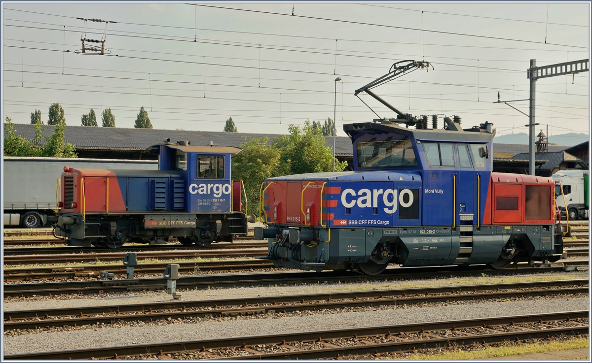 Die Eem 923 015-2 und der Tm 232 110-7 in St.Margarethen.
11.09.2016