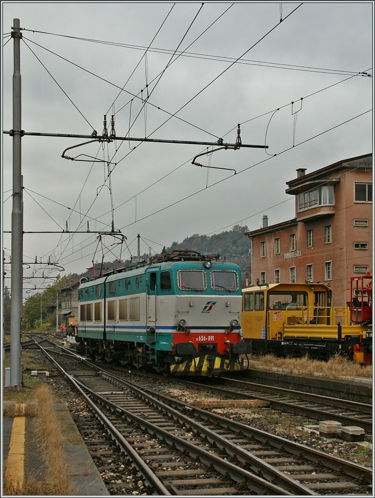 Die FS E 656 091 in Domodossla.
31. Ok.t 2013