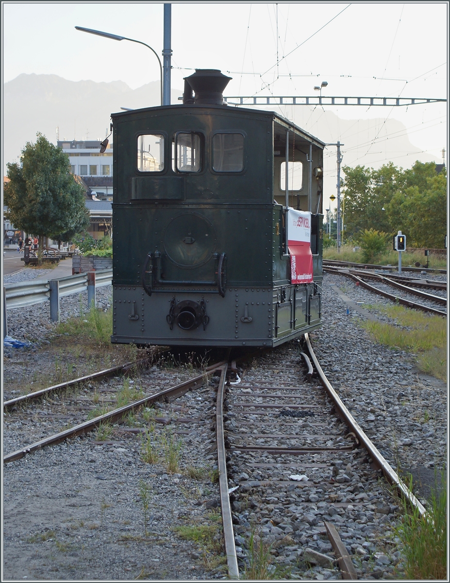 Die G 3/3 12, 1894 BTG (Eigentum der Stiftung BERNMOBIL historique) ist in Vevey angekommen. Das Berner Dampftram stellte einen Höhepunkt im September Event  Es war einmal - Gleise in der Stadt  dar. 

2. September 2021