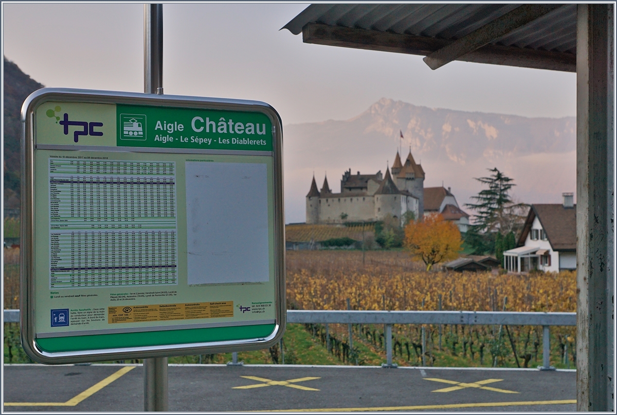Die Haltestelle Aigle Dépôt ASD heisst nun sinnvollerweise Aigle Château.
18. Nov. 2018