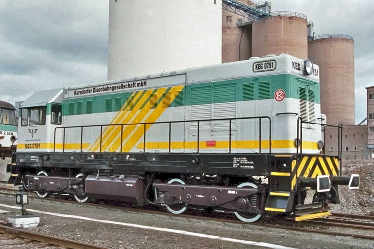 Die KEG 0751 am 10.03.2000 in Karsdorf. (Foto: Jörg van Essen)