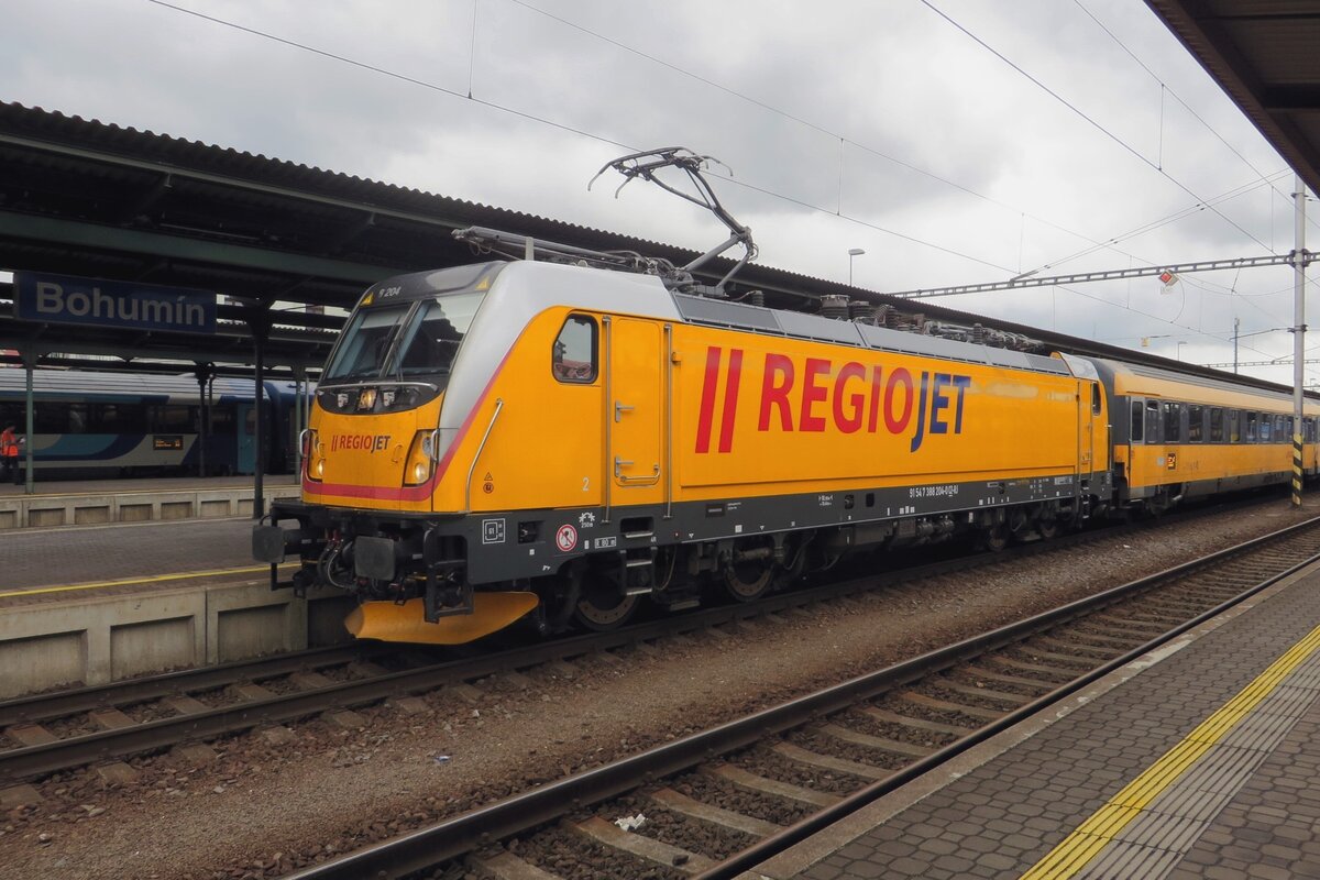 Die Neue! RegioJet 388 204 steht am 24 Augustus 2021 in Bohumin.