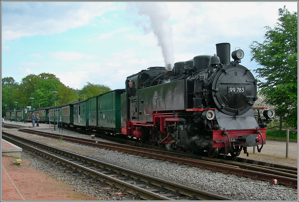 Die RüBB 99 783 verlässt Binz. LB.
24. Mai 2006