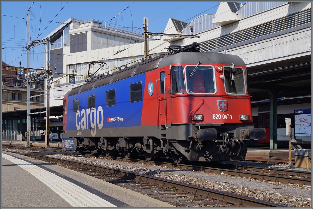 Die SBB Re 620 047-1 in Lausanne.
5. März 2014