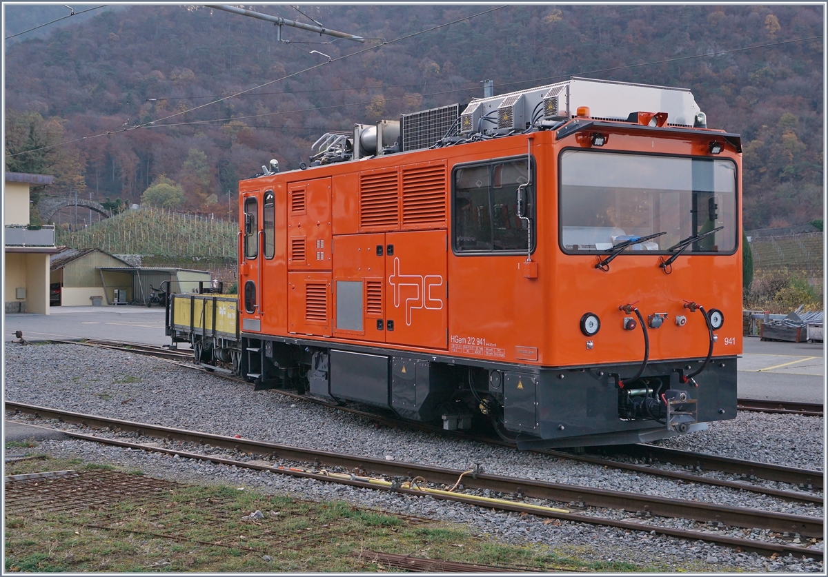 Die TPC HGem 2/2 N° 941 in Aigle Château, vormals  Aigle Dépôt ASD. 

18. Nov. 2018