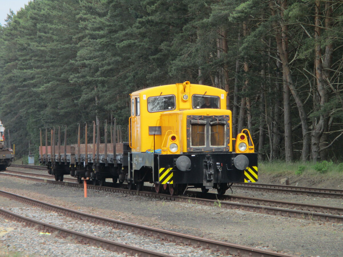 Die Werklok Nr.1 von den Energiewerke Nord,am 21.Juni 2021,in Lubmin Werkbahnhof.