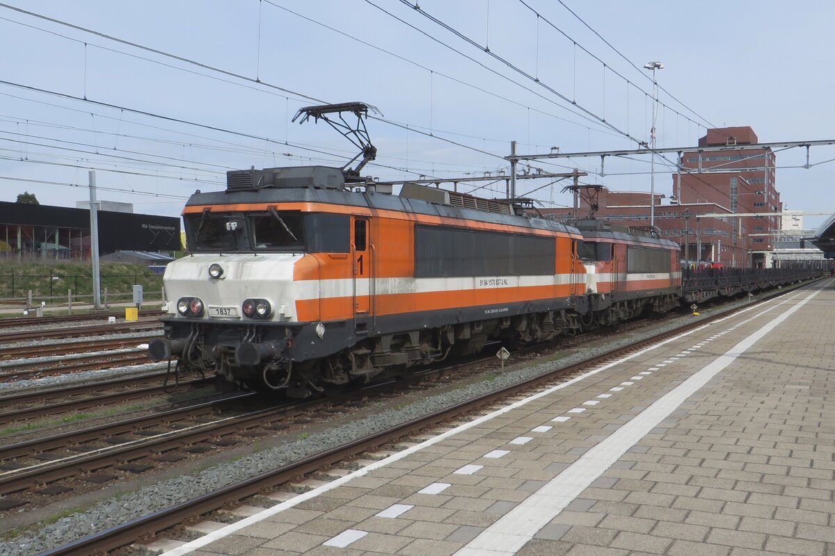 Doppelpack mit RFO 1837 steht am 27 April 2023 mit ein Ganzzug in Amersfoort.