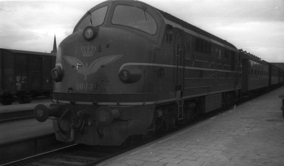 DSB Litra MX 1043 Sonderburg 08.08.1965