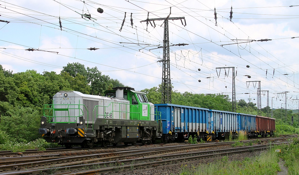 Duisport-Rail 4185 037-8 auf Rangierfahrt in Duisburg-Hochfeld-Vorbahnhof 11.06.2022