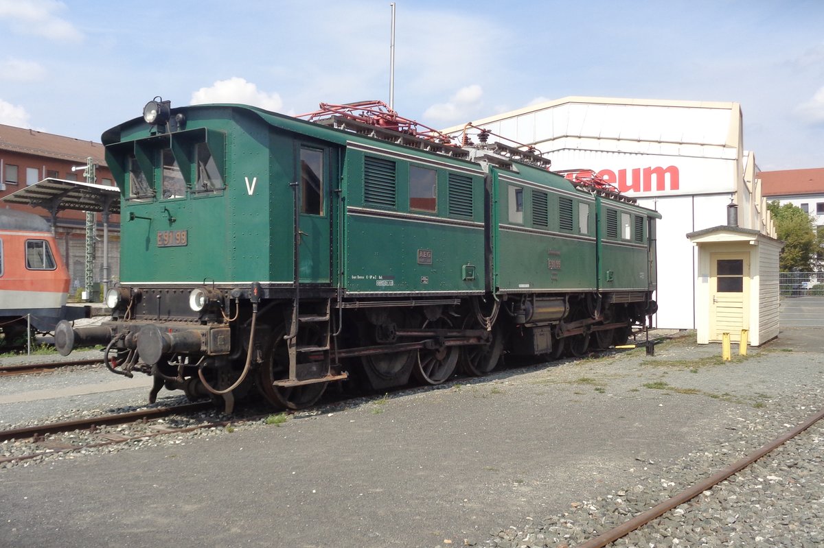 E 91-99 steht am 6 September 2018 ins DB Museum in Nürnberg.