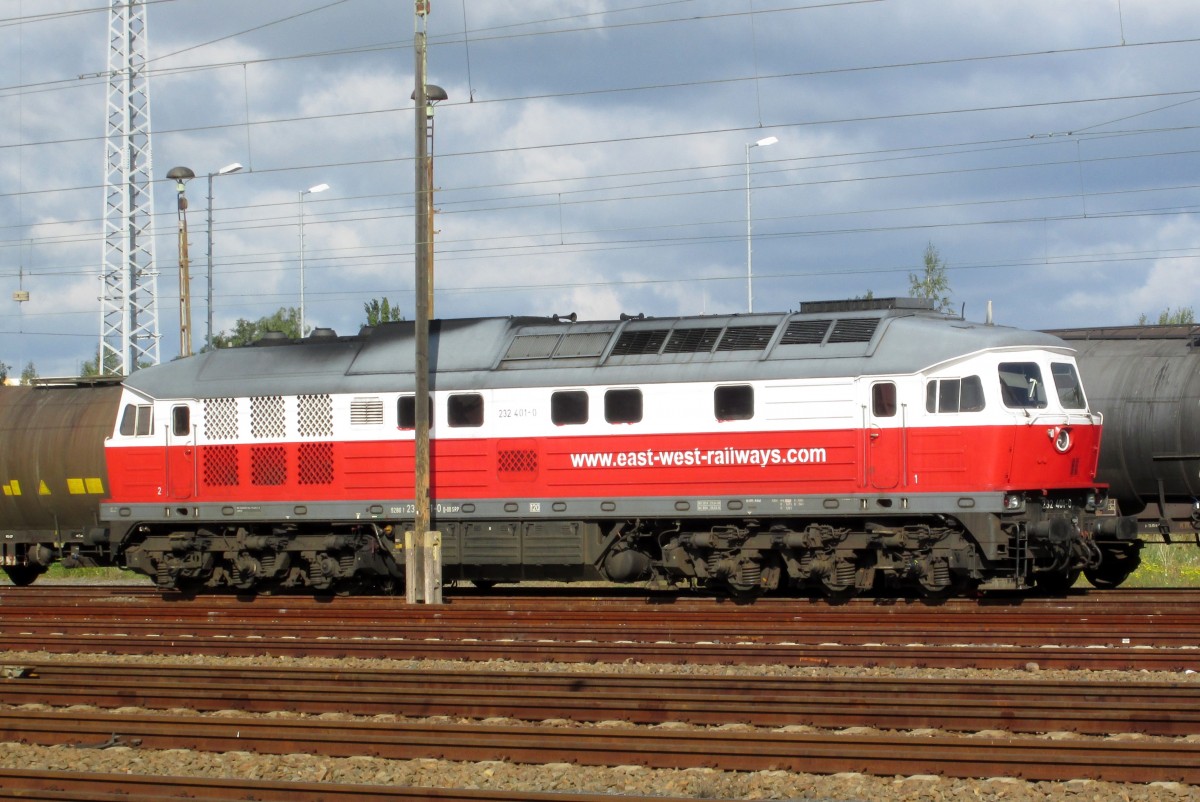 East West Railways 232 401 steht am 23 September 2014 in Cottbus.