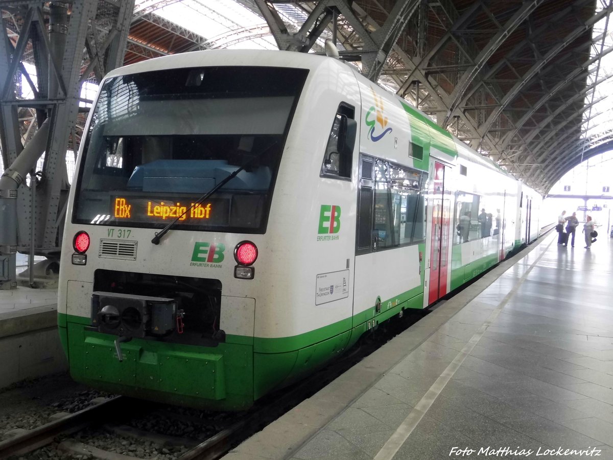 EB VT 317 im Leipziger Hbf am 12.9.16