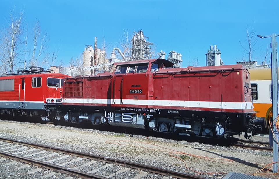 EBS 110 001-5 am 28.04.2021 in Karsdorf. (Foto: Bodo Zorn)