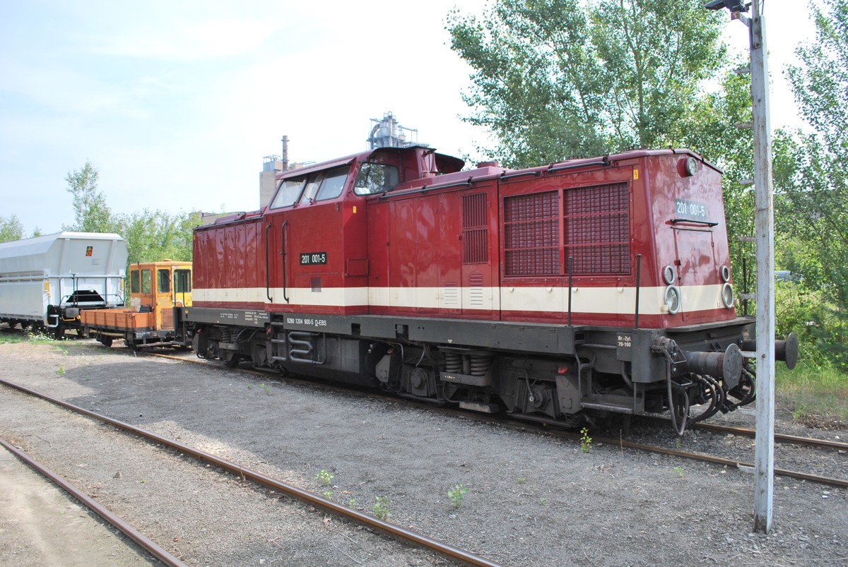 EBS 201 001-5 am 27.07.2014 in Karsdorf. (Foto: Mario Fliege)