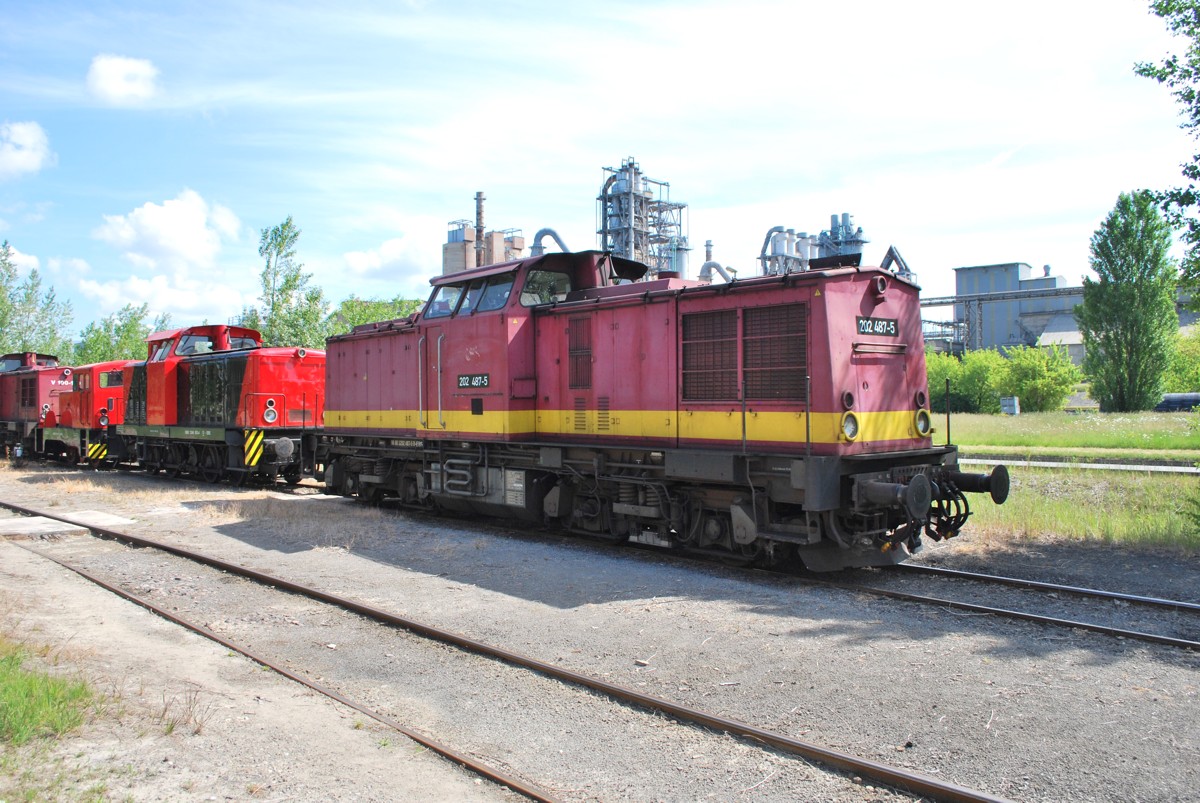 EBS 202 487-5 am 25.05.2014 abgestellt in Karsdorf. (Foto: Mario Fliege)