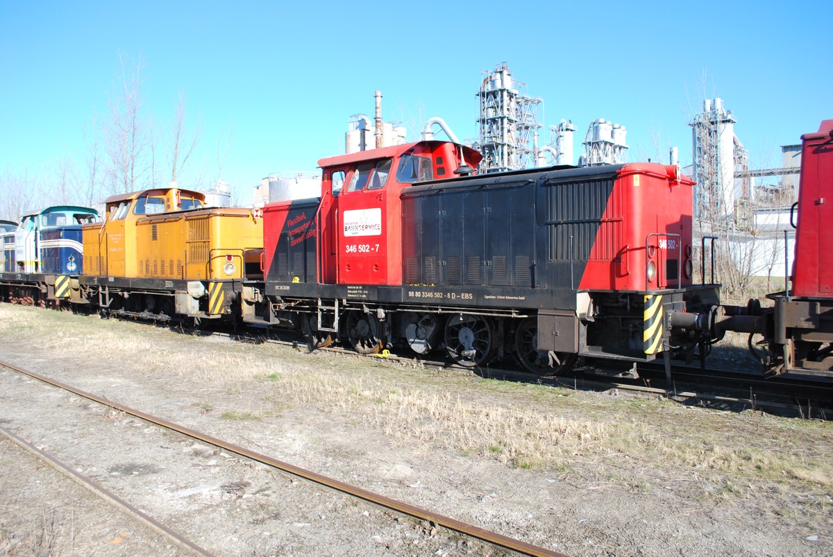 EBS 346 502-7 am 23.02.2014 abgestellt in Karsdorf. (Foto: Mario Fliege)