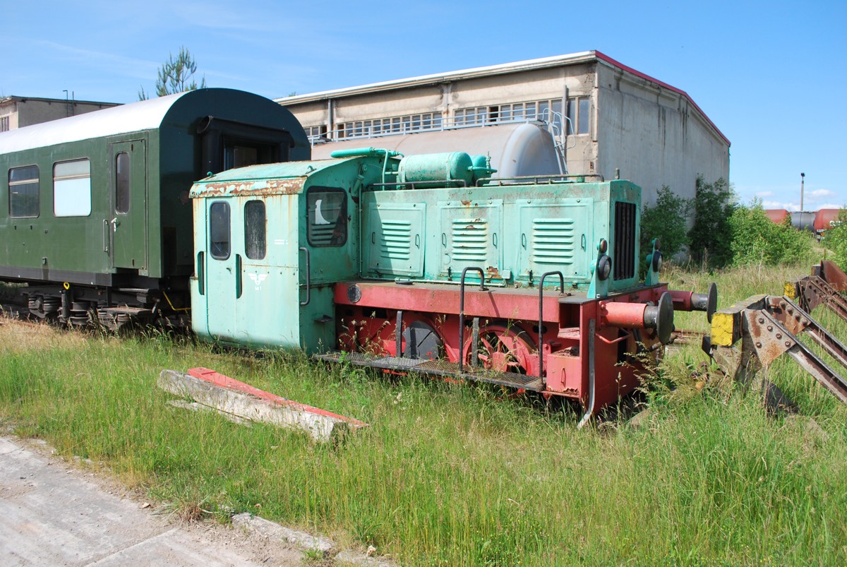 EBS Lok 1 am 25.05.2014 abgestellt in Karsdorf. (Foto: Mario Fliege)