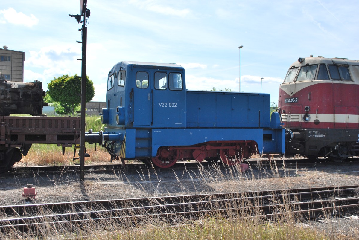 EBS V22 002 am 25.05.2014 abgestellt in Karsdorf. (Foto: Mario Fliege)
