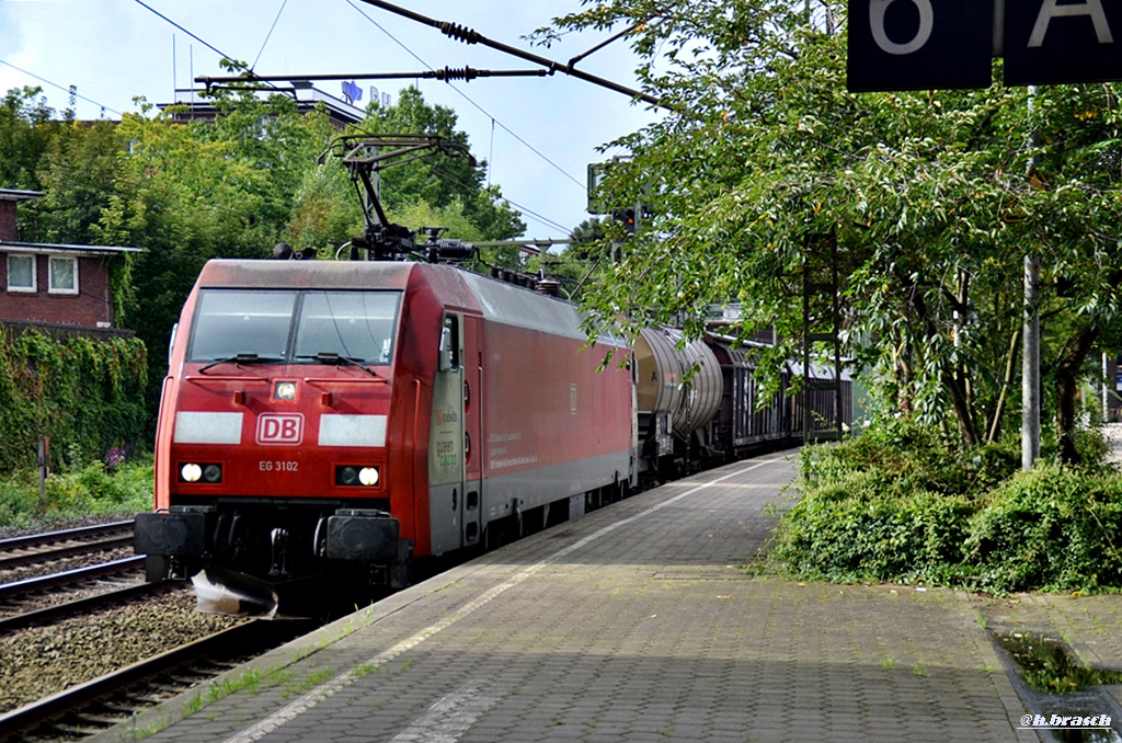 EG 3102 fuhr mit einen mischer durch hh-harburg,09.09.17