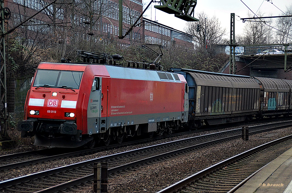 EG 3112 zog einen mischer durch hh-harburg,23.01.15