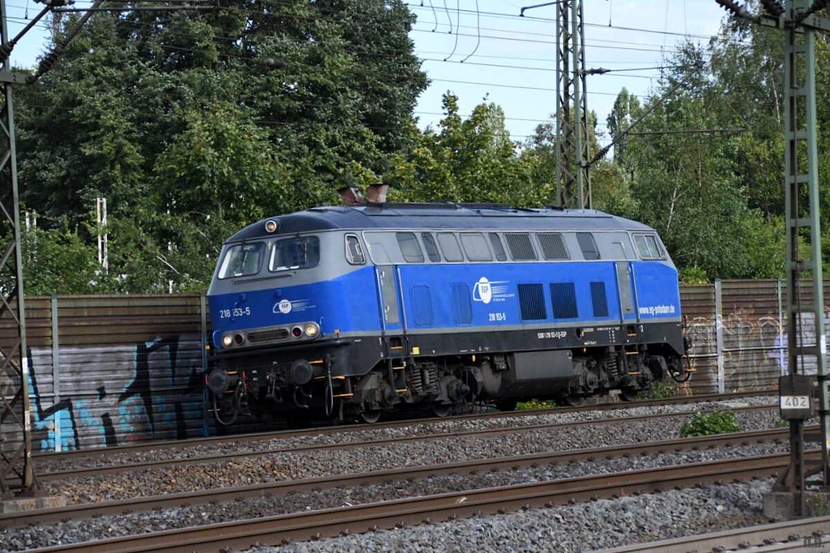 EGP 218 153-5 fuhr lz durch harburg,26.07.22