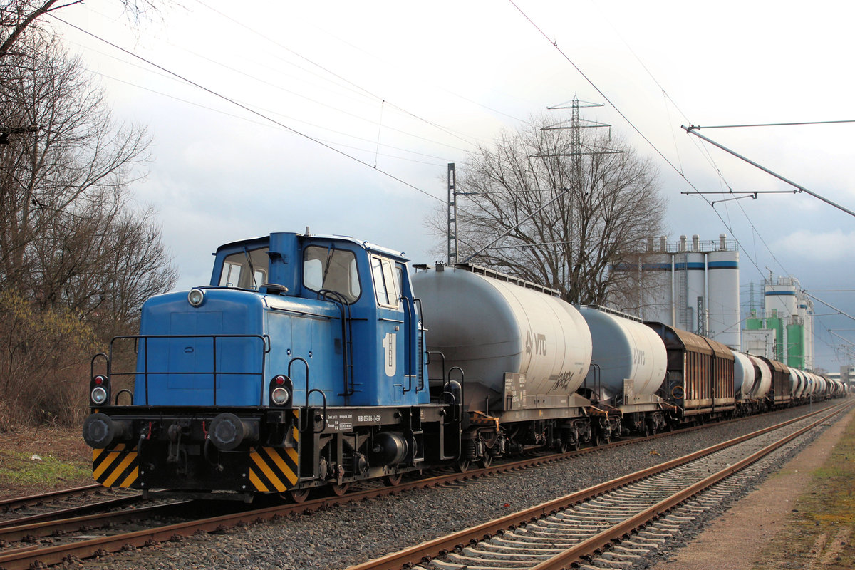 EGP - NVR.-Nr. 98 80 0551 006-6 D-EGP - am 06.01.2018 in Hamburg - Hohe Schaar, Gleisanschluss der Firma Deuna Zement GmbH.