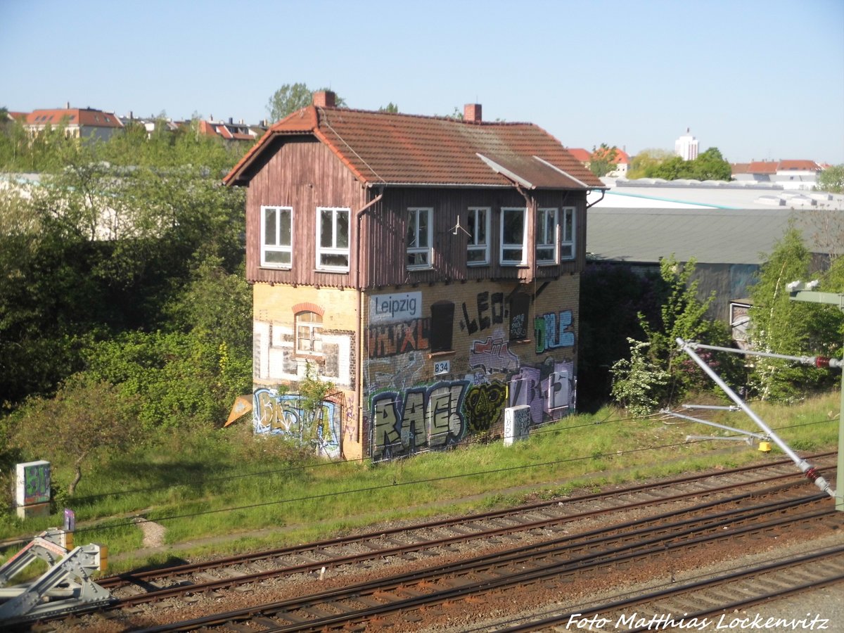 Ehemaliges Stellwerk in Leipzig am 8.5.16