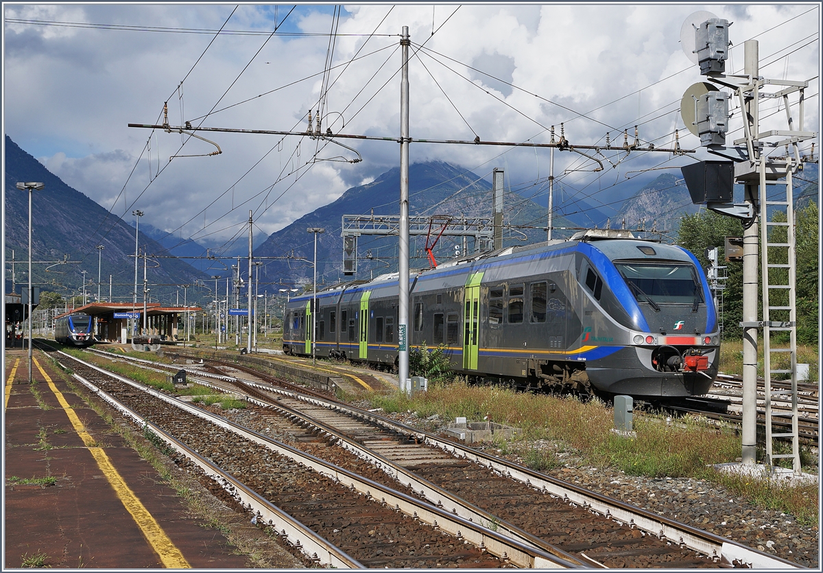 Ein ALe 501 ME Minutetto von Novara kommend erreicht Domodossola.
18. Sept. 2017