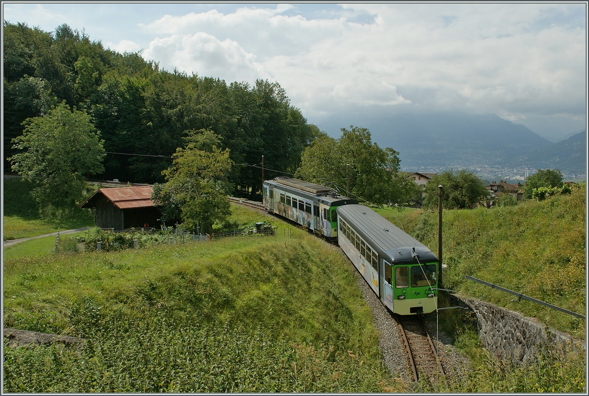 Ein ASD Regionalzug bei Verchiez.
27. Aug. 2013