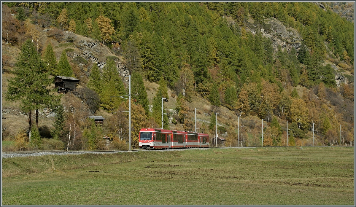 Ein MGB  Komet  bei Täsch. 
19. Okt. 2012