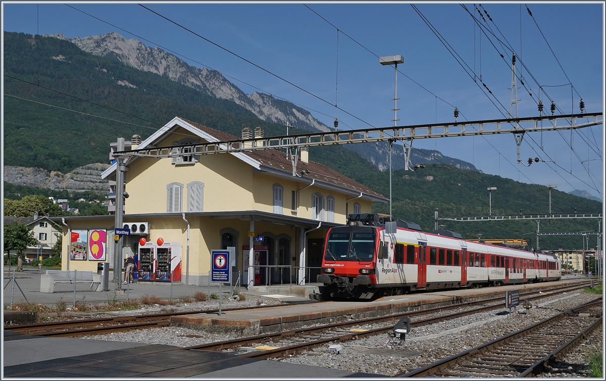 Ein RegionAlps Domino beim Halt in Monthey. 

25. Juni 2019