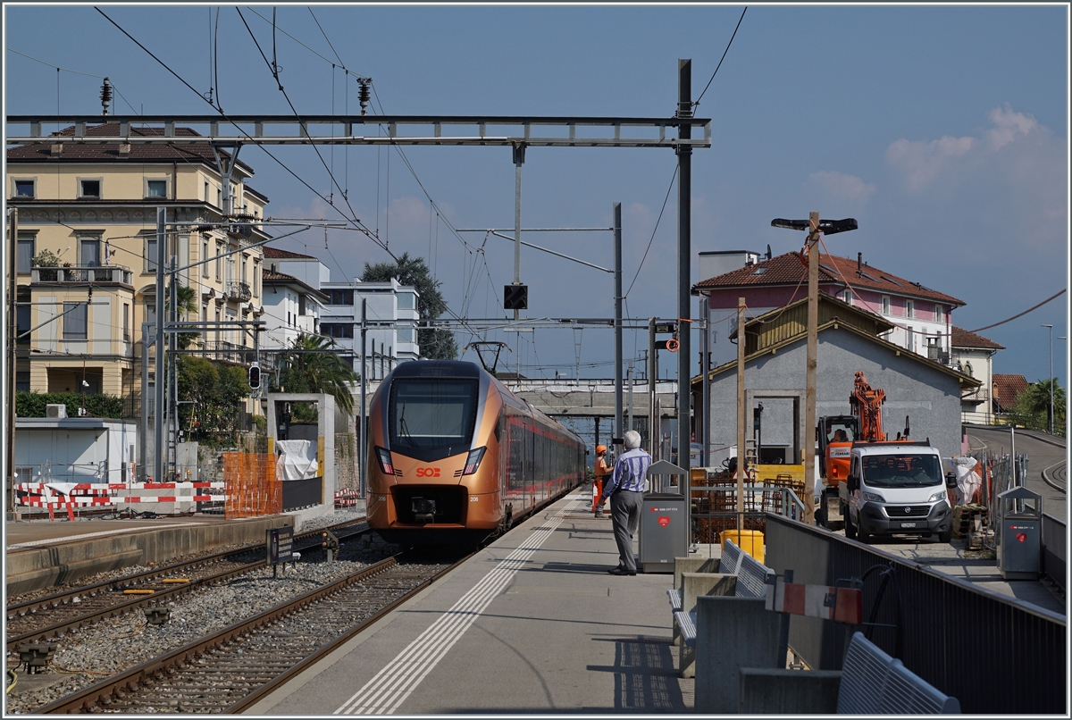 Ein SOB  Treno Gotthardo  bei Probefahrten in Locarno. 

15.09.2020