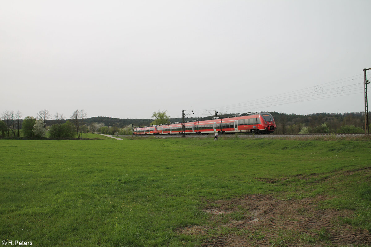 Ein Unbekannter 442 als S1 nach Neumarkt/Oberpfalz bei Pölling. 07.04.24