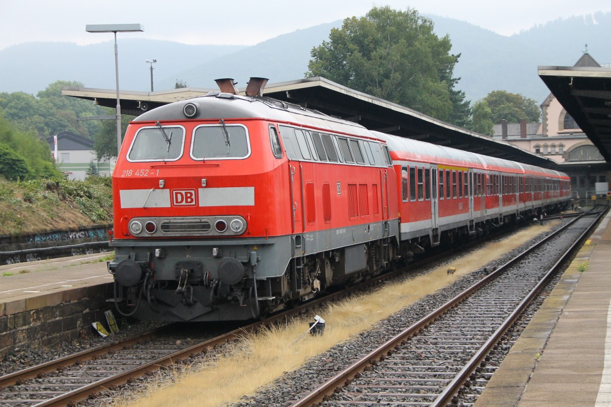 Eine 218 in Bad Harzburg.