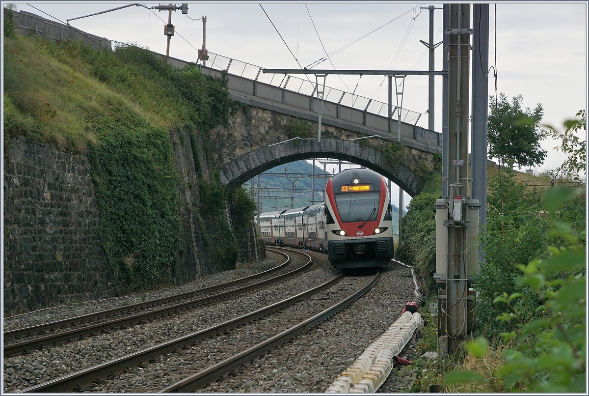 Eine Fotostelle von der es langsam gilt Abschied zu nehem: Noch fahren die Züge in Cully unter der schönen Steinbogenbrücke durch, wie der im Bild zu sehende SBB RABe 511 019 auf dem Weg nach Annemasse. 

3. August 2020