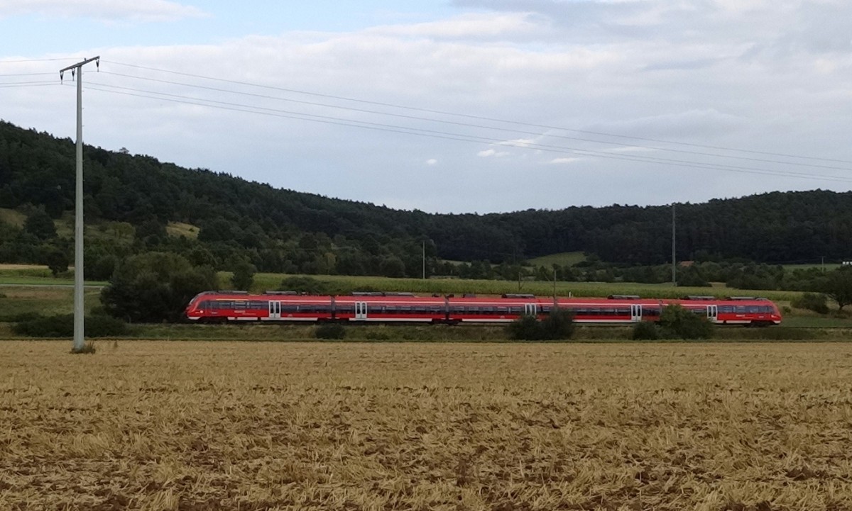 Eine fnfteilige Talent2-Garnitur ist am 20.August 2013 nach Nrnberg ber Bamberg unterwegs.