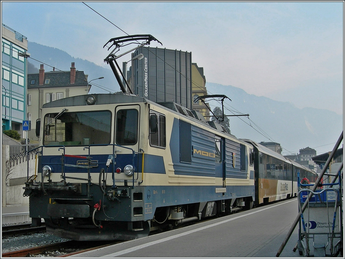 Eine MOB GDe 4/4 in Montreux.
19. März 2006 