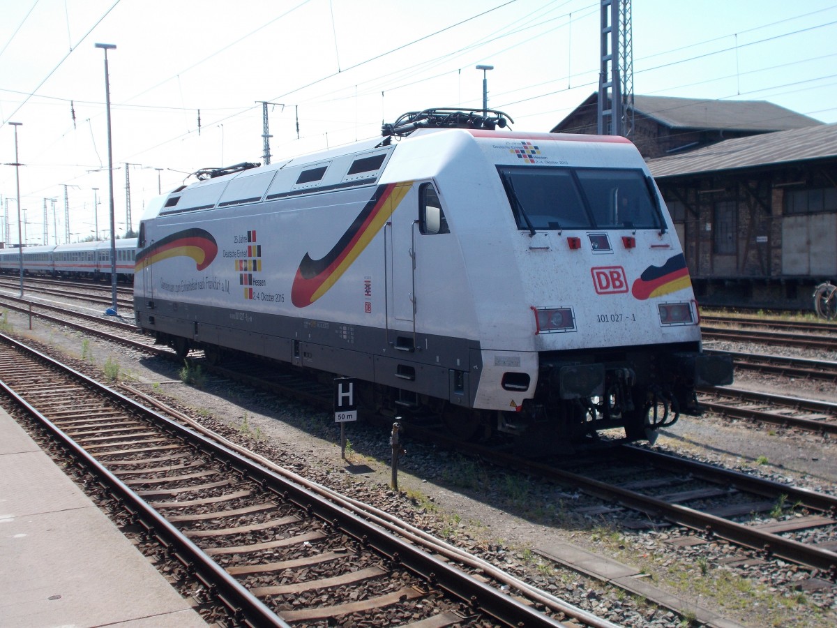 Einen Tag später,am 02.August 2015,nocheinmal 101 027 diesmal in Stralsund.