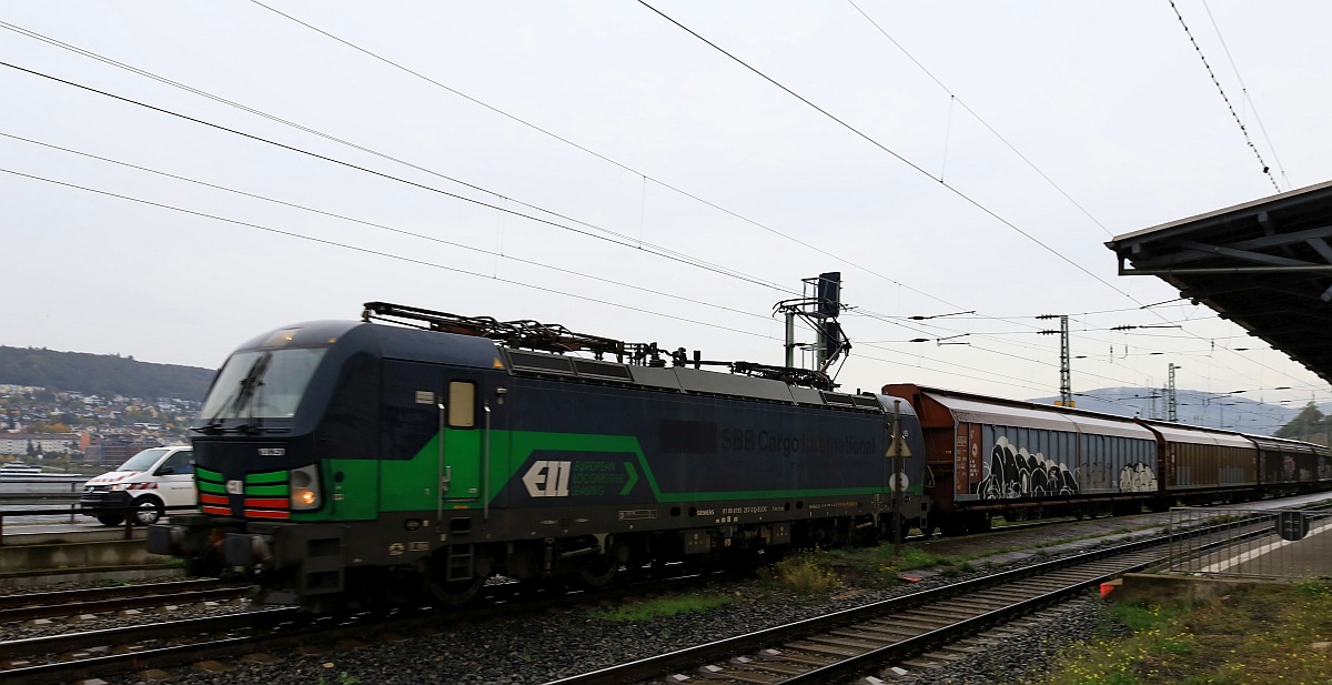 ELL/TXL 193 257-3 mit H Wagen Zug. Rdesheim 24.10.2023