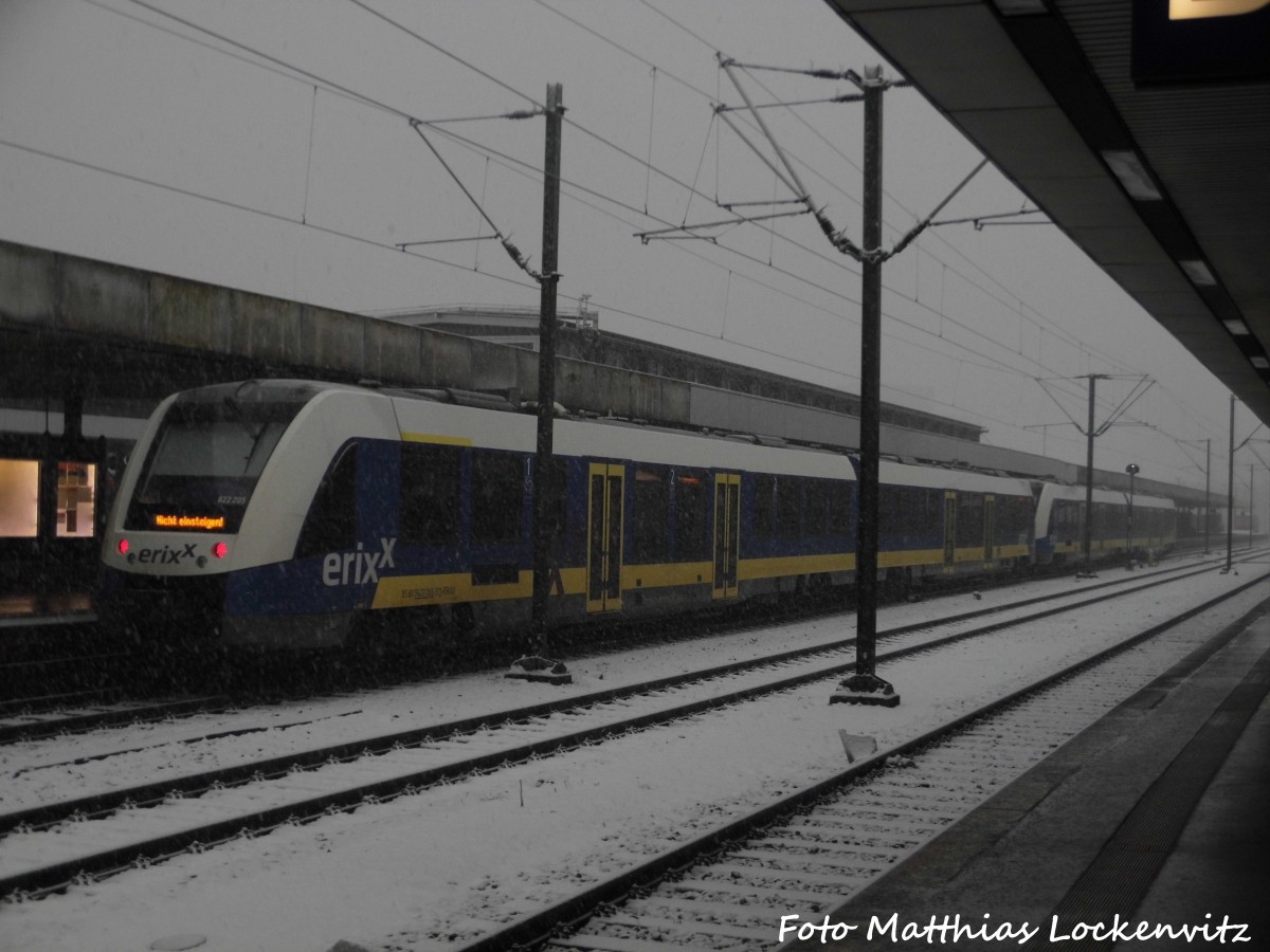 Erixx 622 209 / 622 709 und 622 XXX / XXX im Bahnhof Hannover Hbf am 16.1.16