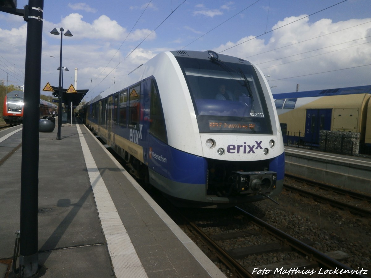 Erixx 622 708 / 208 mit 622 213 / 713 im Bahnhof Uelzen am 30.4.15