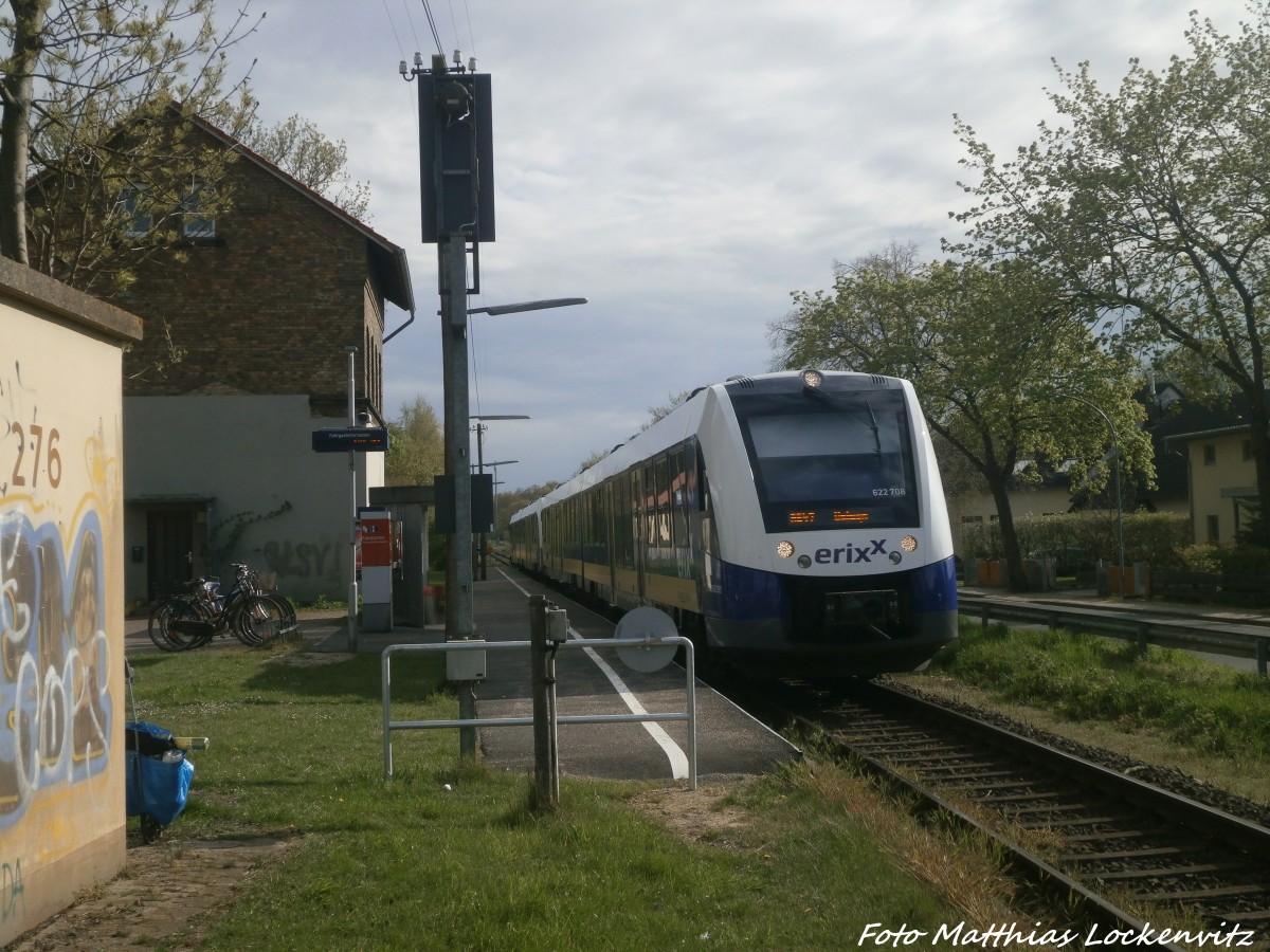 Erixx 622 708 / 208 mit 622 213 / 713 im Bahnhof Rtgesbttel am 30.4.15