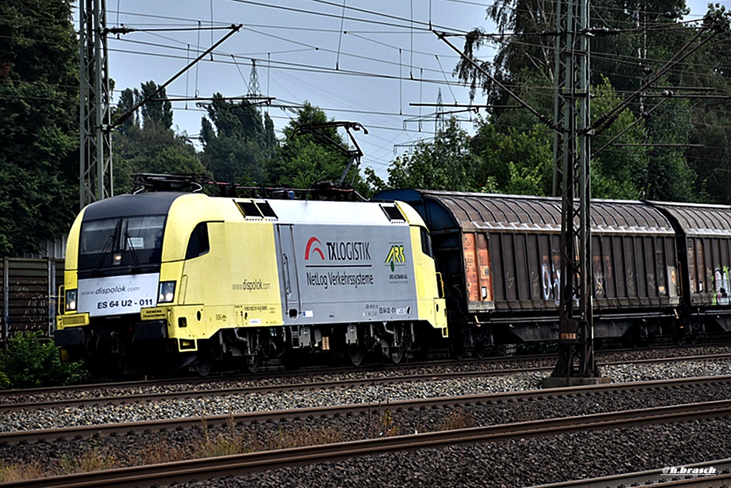 ES 64 U2-011 zog einen mischer durch hh-harburg,30.07.16