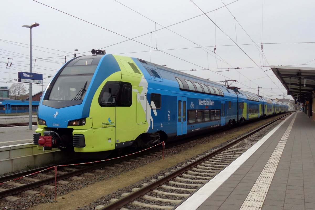 ET 606 steht am 9 April 2018 in Rheine. 