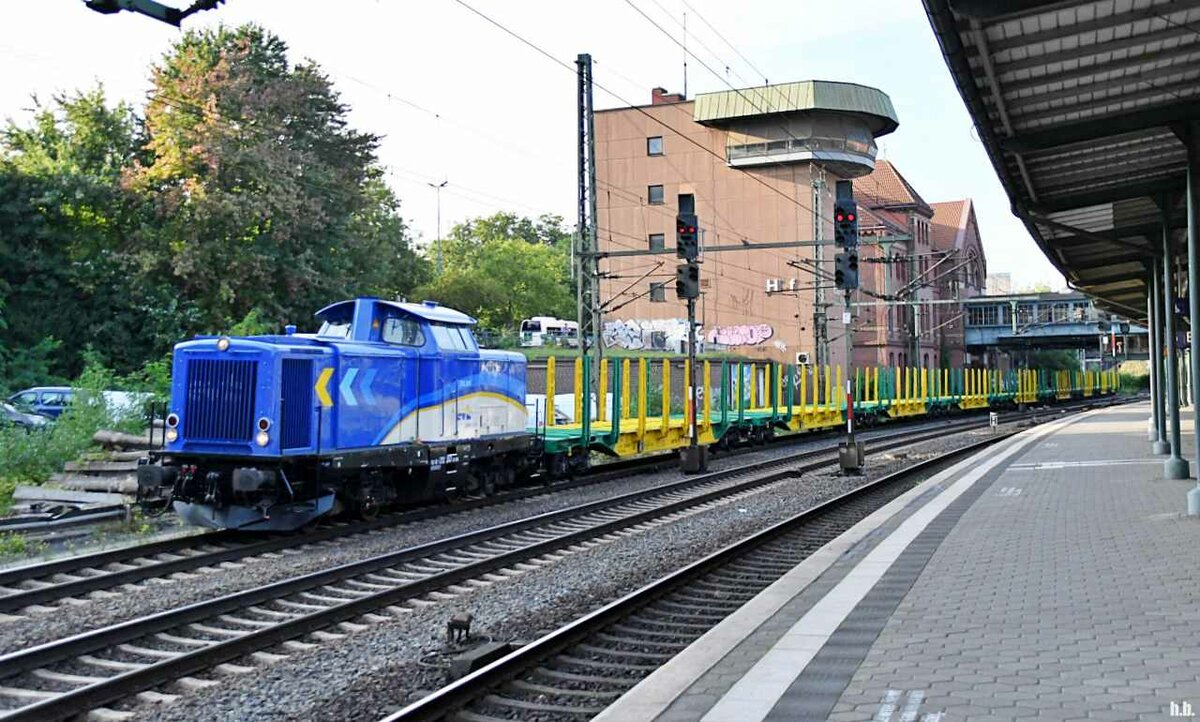 EVB 212 247-1 fuhr mit einen ganzzug durch hh-harburg14.09.21