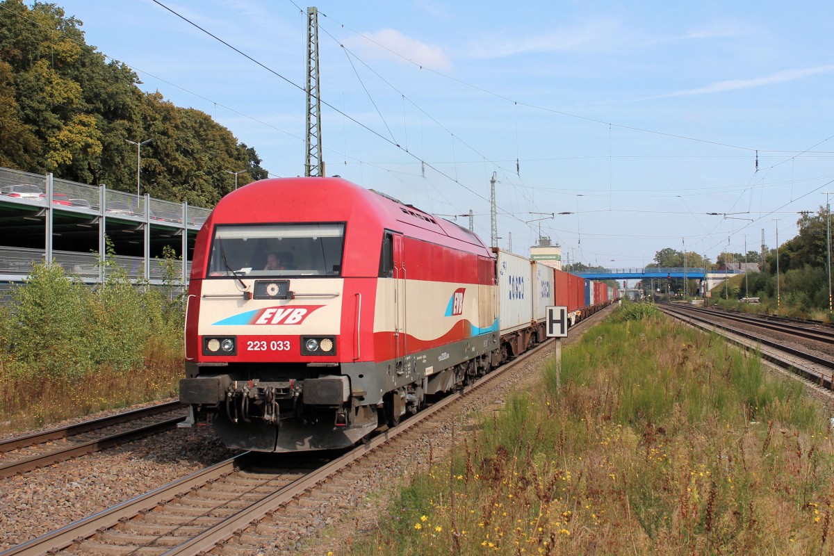 evb 223 033 //  NVR:  92 80 1223 033-2 D- EVB  (ex 420 13) am 05.10.2015 in Tostedt.