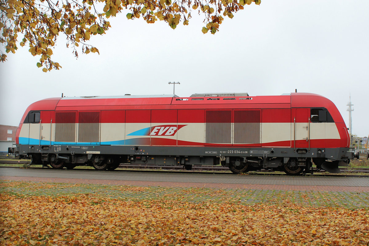 evb 223 034-0 am 31.10.2020 in Bremervörde.