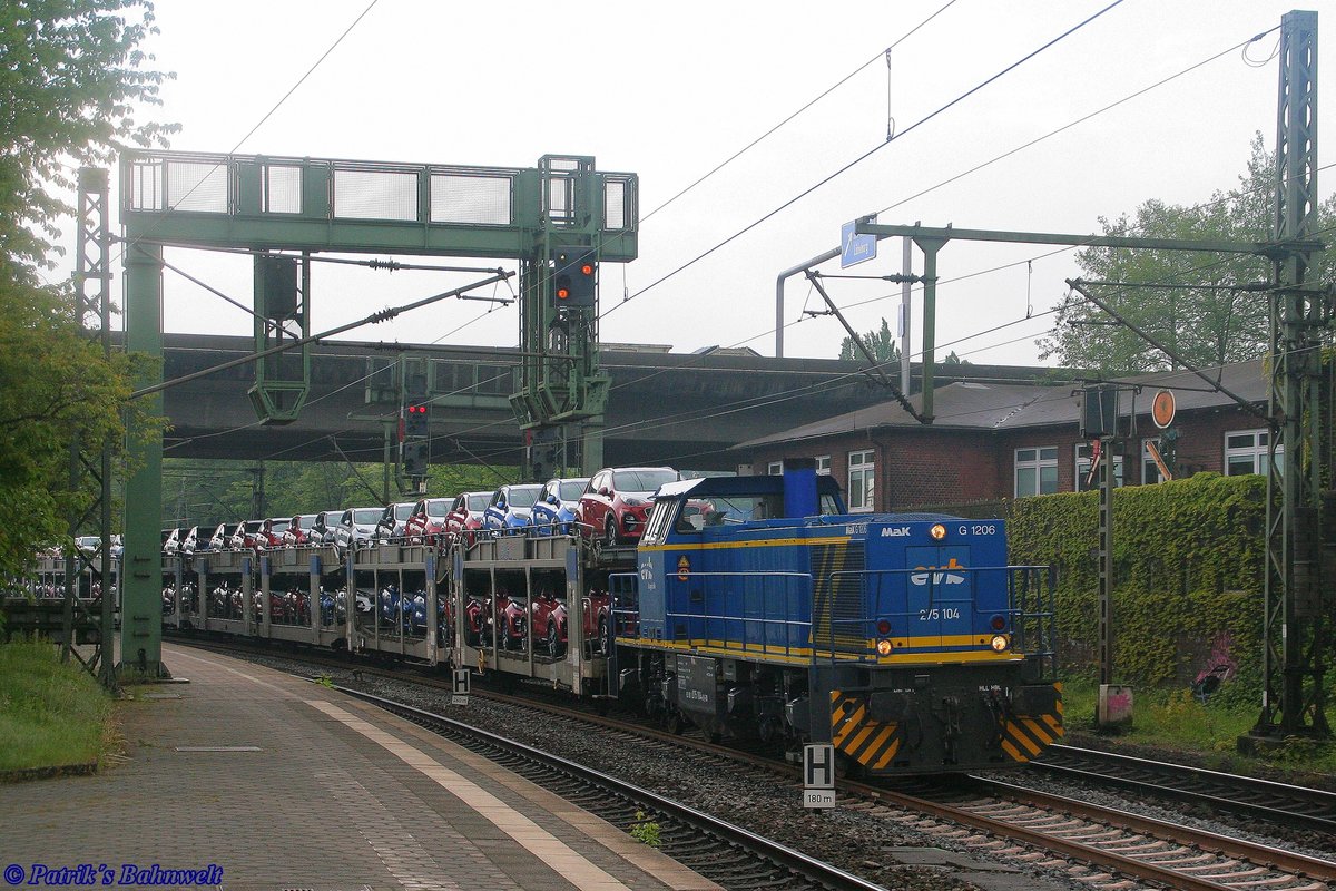 evb 275 104 mit BLG Logistics am 09.05.2019 in Hamburg-Harburg